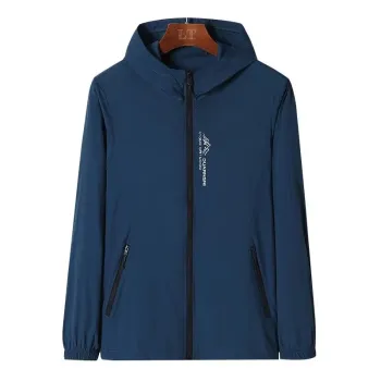 Summer Thin Sun Protection Loose Hooded Jacket for Men - Quick Drying Casual Sports Jacket