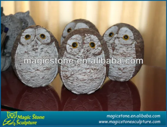 carved stone owl