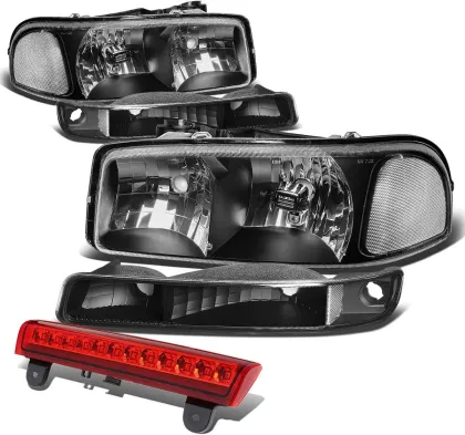High Performance Black Cover Headlamp for GMC Yukon 1999-2006