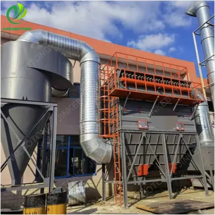 Industrial gas dust collector