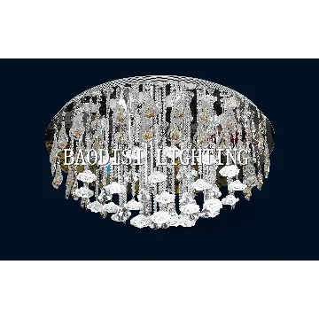 Crystal ceiling lights, with LED lights, Chrome finish