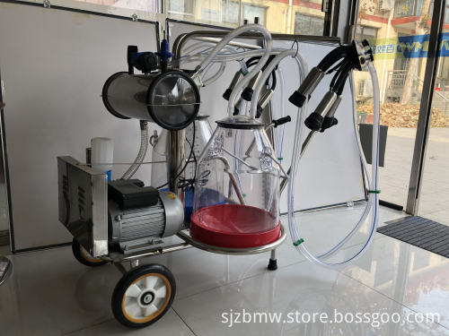 BAIMVO BAIMUWANG High-Efficiency Portable Mobile Cow Milking Machine for Dairy Farms