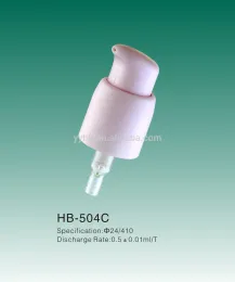 HB-504C face cream pump left right function pump glass bottle pump