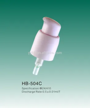 HB-504C face cream pump left right function pump glass bottle pump