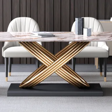 Luxury glamorous style restaurant dining table