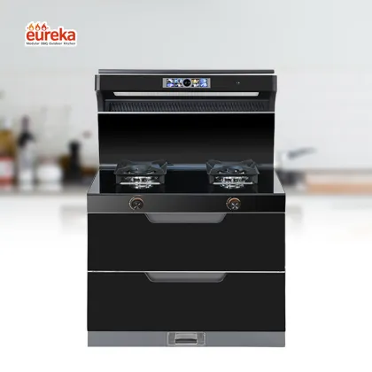 Good Quality Super Sound-Off No Oily Smoke Integrated Kitchen Stove