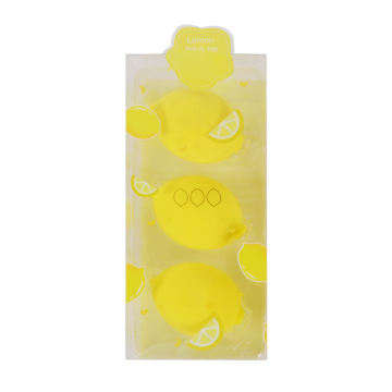 New-Design Soft Fruit Beauty Lemon-Shape Makeup Sponge Set