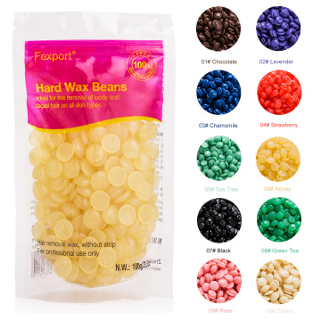 10 Flavour 100g Paperless Depilatory Wax Pellet Hard Wax Beans For Men Women Hair Removal No Strip Hard Waxing Beads TSLM2