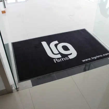 Cut Pile Brand Logo Mat
