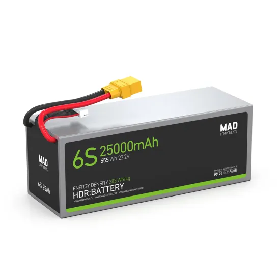 High-Power MAD 6S 25Ah Lithium Battery for Drones: Lightweight and Solid State