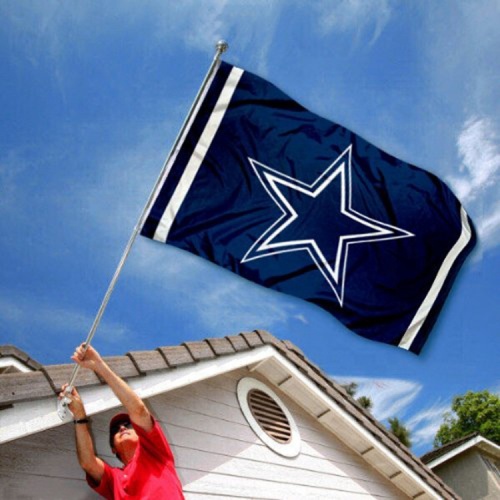 Sampel gratis custom dicetak polyester dallas bendera koboi