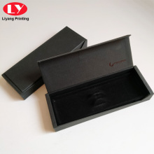 Luxus schwarze leere Papierbox benutzerdefinierte Stiftkästen