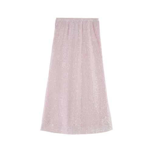 Floral Skirts For Women Ladies Sparkling Knee-length Skirt Manufactory