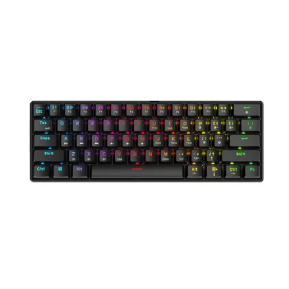 61-Key Sunken PBT Keycap RGB Wired Gaming Keyboard