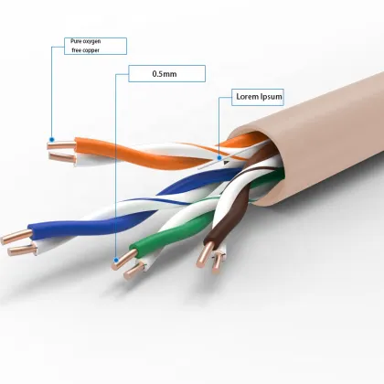 Factory Direct Indoor Engineering LeGrand Cat5 8-Core 305M Fiber Optic Cable