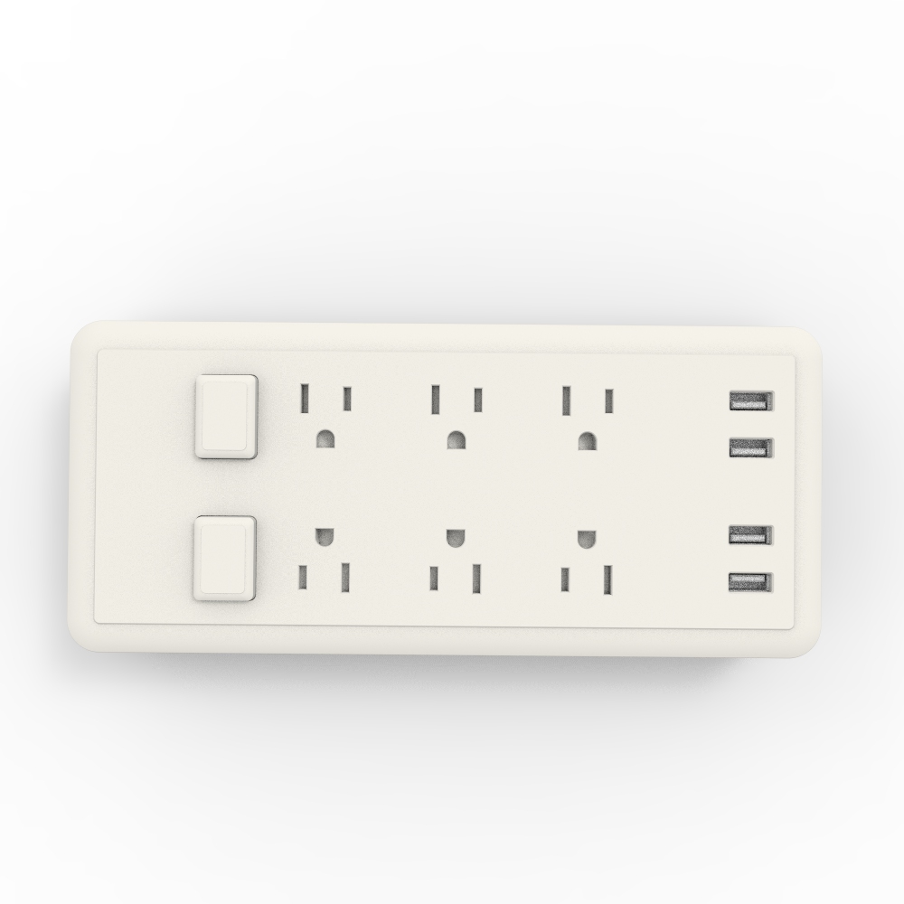 USB Charger 6 Outlet Receptacle Outlet