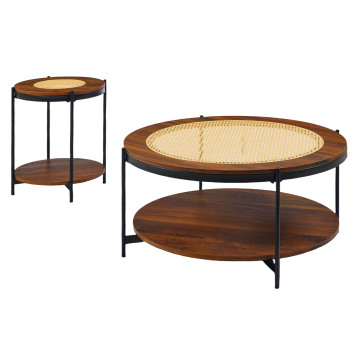Elegante mesa de té de madera para un diseño interior moderno
