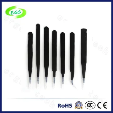 Wholesale Black Antistatic ESD Plastic Tweezers