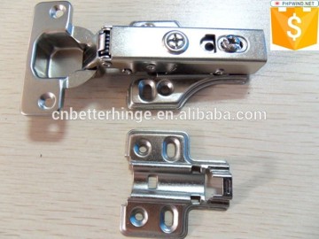 China Cabinet Hardware Hydraulic Clip-on Soft-closing Bufferly Door Hinge with Plane Mount
