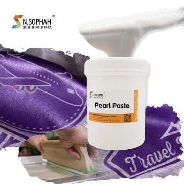 High Elasticity Smooth Surface T-Shirt Printing with Pearl Paste