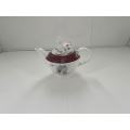 pink ceramic kettle with lid