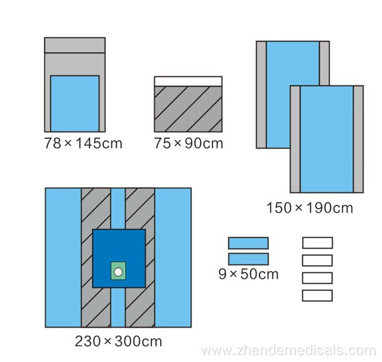 100% Impermeable Orthopedic-Set Surgical Drapes