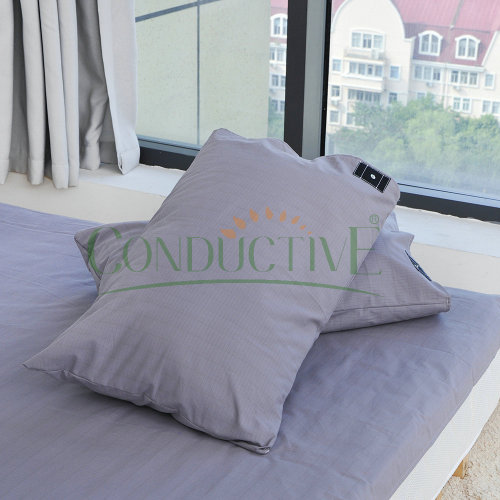 Grey Silver fiber conductive antibacterial pillowcase