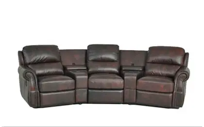 luxury & lax leather sofa,Leather recliner sofa-YRT1004