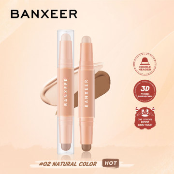 BANXEER Makeup Foundation Full Coverage Concealer Stick Velvet Matte Contour Stick