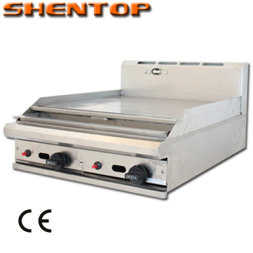 Shentop restaurants equipment stainless steel flat plate gas grill griddle STPP-PL8 Counter Top stainless steel gas griddle