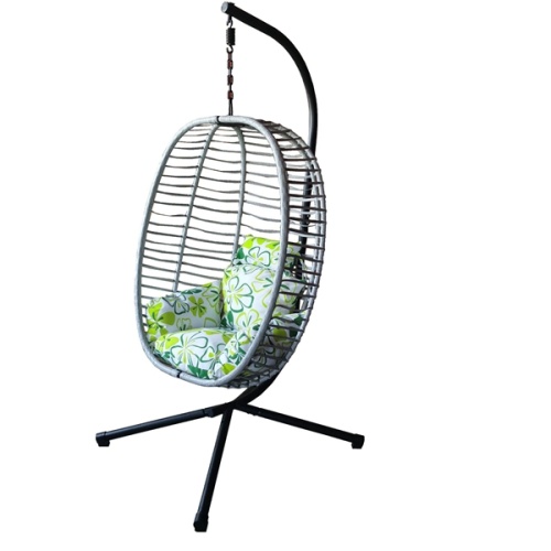 Oval folding box hanging basket rocking chair