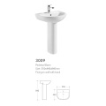 hot sale ceramic two piece pedestal basins bathroom