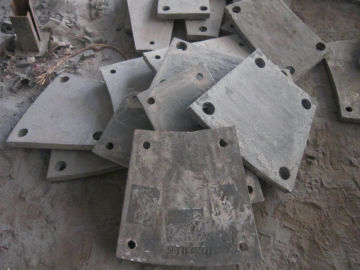 High Cr Steel Blind Plates Cement Mill Liners With Hrc43-52 Hardness