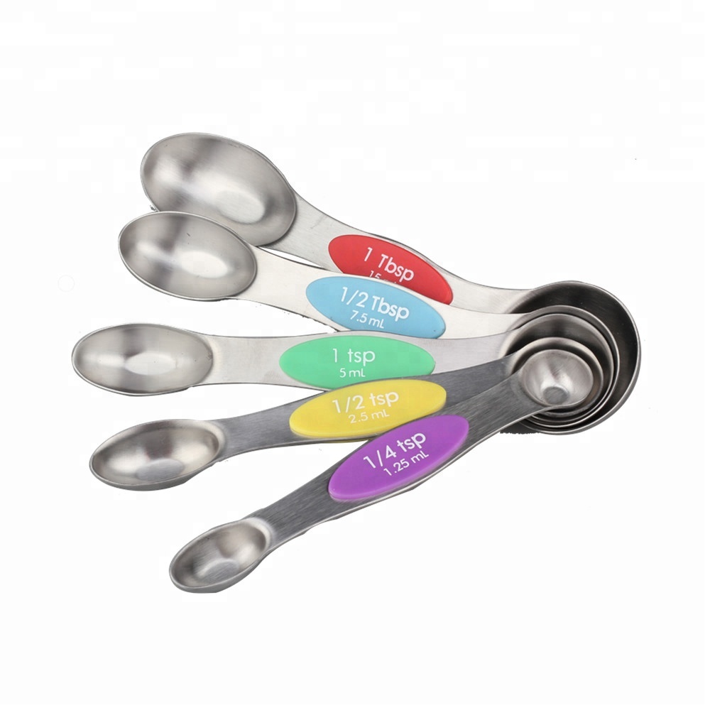 Stackable Magnetic Measuring Spoons Set