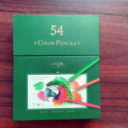 Custom 54-Colored Professional Oil-Based Art Pencils Set with Gift Box
