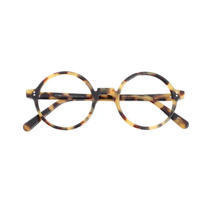 Wholesale Colorful Bright Color Light Acetate Optical Round Frames Glasses