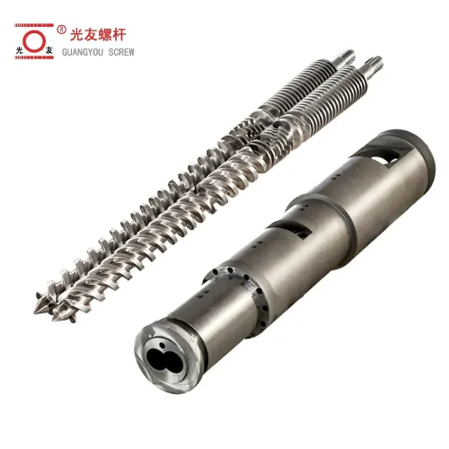 Bimetallic Conical Twin Screw at Barrel Para sa Cincinnati Battenfeld PVC Extruder