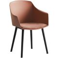 Plastic Multicolor Square Basin Chair