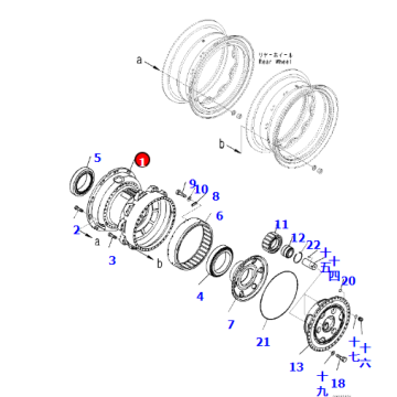 HD785-7 Dump Truck Wheel Hub 561-22-72715