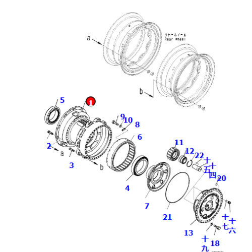 HD785-7 Dump Truck Wheel Hub 561-22-72715