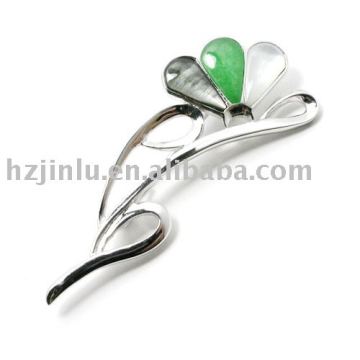 fashion ornament,Lady brooch,925 sterling silver brooch (X010003)