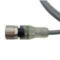 Conector de cable LED IP67 M12 4Pin macho hembra