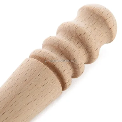 YIFENG Multi-Size Round Wood Leather Burnisher - Leather Edge Polishing Tool