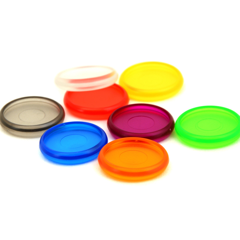 24PCS Binding Disc Buckle 18/24/28MM Candy Color Mushroom Hole Binding Disc Plastic DIY 360 Degree DIY Office Supplies