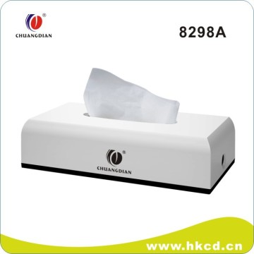 CHUANGDIAN, Square Rattan Tissue Box for car Cover, WHITE COLOR OB-8298A