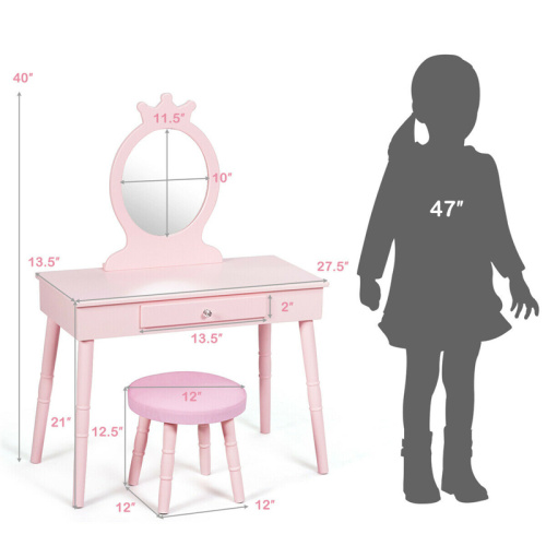 China Kids vanity dressing table with mirror Factory