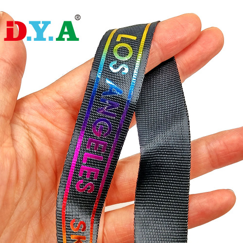 Printo de impressão de poliéster brilhante personalizada Web Wrap Webbing