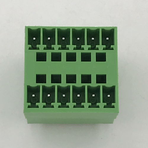 Double layers straight PCB terminal block connector