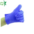 Silikon Kochen Waschhandschuhe mit Scrubber Handschuhe