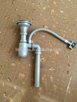 Plastic sink drain bottle trap